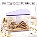 MUYG Hamster Toilet Sand Bath Box,Small Animal Bathroom & Digging Room Hamster Sand Bath Container Acrylic Critter's Sand Bath Shower Room Dwarf Syrian Rat Hideaway Gerbil, SyrianHamster,Guinea Pigs