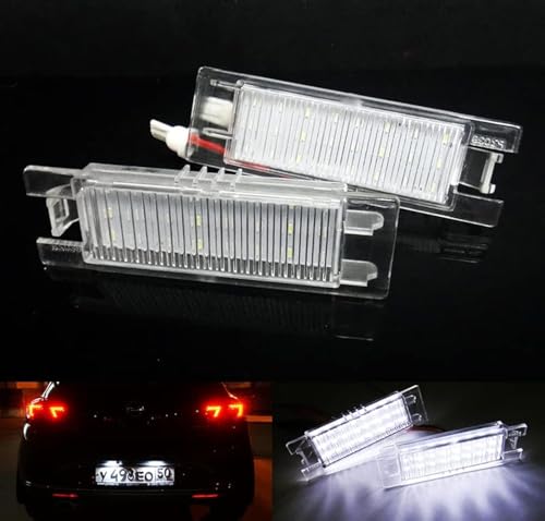 RZG 2x LED Licence Number Plate Light White Canbus For Astra H J Corsa C D E Insignia Meriva B Zafira Astra K