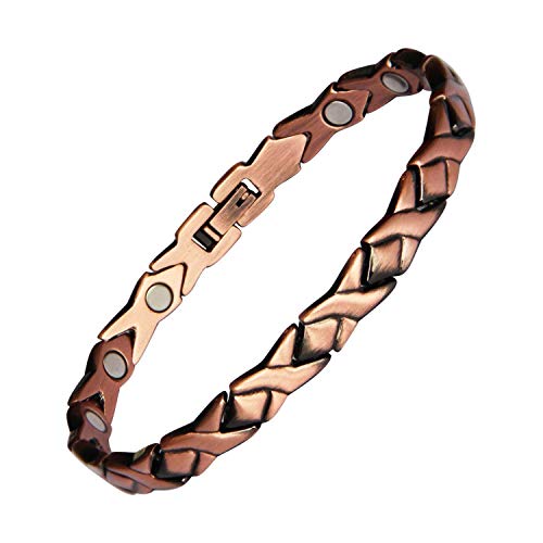 Copper Magnetic Bracelet for Women Pain Relief for Arthritis and Carpal Tunnel Migraines