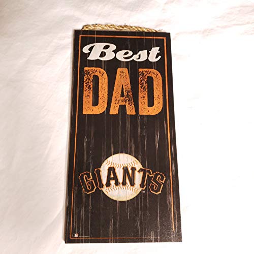 MLB San Francisco Giants Unisex San Francisco Giants Best Dad Sign, Team Color, 6 x 12