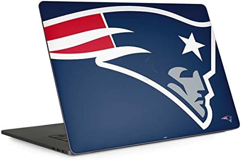 Skinit Decal Laptop Skin Compatible with MacBook Pro 13-inch with Touch Bar (2016-20) - Officially Licensed NFL New England Patriots Large Logo Design