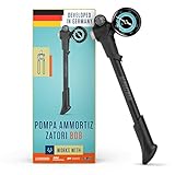 forcelle ammortizzate mtb 26 usate PER TUTTE LE FORCELLE AMMORTIZZATE E GLI AMMORTIZZATORI POSTERIORI - Compatibile con gli elementi di sospensione pneumatica di tutti i produttori comuni come RockShox, Fox, SR Suntour o DT Swiss con valvola AV. L'elevata pressione massima di 300 PSI (20,7 bar) fornisce un'ampia gamma di impostazioni.