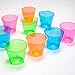 Party Essentials Hard Plastic 1-Ounce Shot Glasses, 50-Count, Assorted Neon
