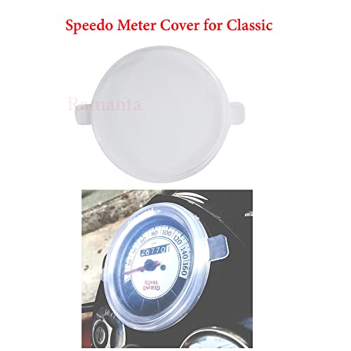 Image of Ramanta Plastic Monsoon Kit for Classic Dashboard Screen Protector Speedometer Cover /Cap and Petrol Tank Cover Compatible with Classic 350 /500 CC, BS-4 (Set of 3, Black and White)
