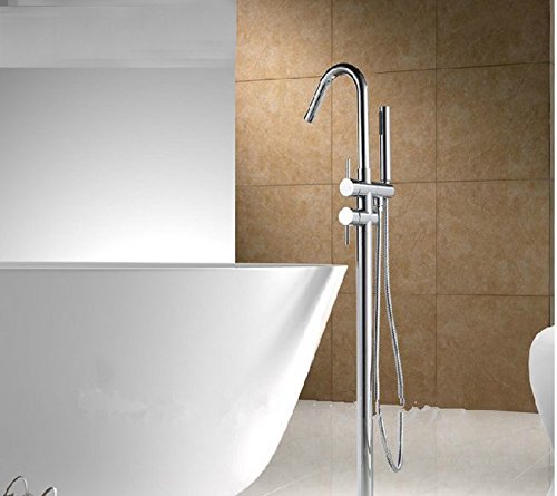 Robinet de baignoire sur sol finition chrome d'exception Gowe