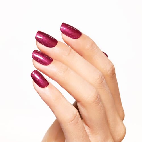 Esmalte de uñas gel Ozzeal rojo con brillo miniatura 3