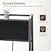 MAHANCRIS Headboard Queen Size Only, Headboard with 4 Outlets and 4 USB Ports, Industrial Head Board with Flip Door and Bed Frame Adapter, Height Adjustable, Black