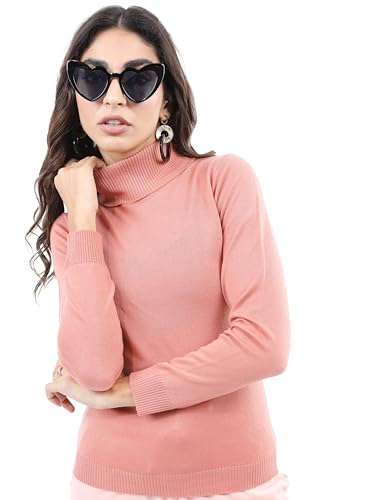 Image of KETCH Women Acrylic Slim Fit Full Sleeve Sweater