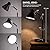 O’Bright Astrum - LED Desk Lamp with Dual USB Charging Ports, 100% Metal Lamp, 270° Swivel Arms, Soft White Light (3000K), Bedside Reading Lamp, Home Office Lamp, Table Lamp, ETL Listed, Black