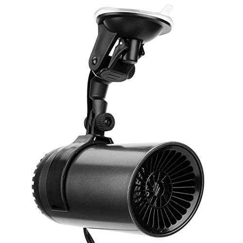 150W Car Amplifier Cooling Fan, 12V Auto Cooling Heating Fan Heater Defroster, Two‑speed Temperature Adjustment, for In‑Car, Camping and Caravanning