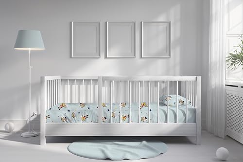 Parure de lit bébé Disney Mickey avec drap de dessus en coton - 5