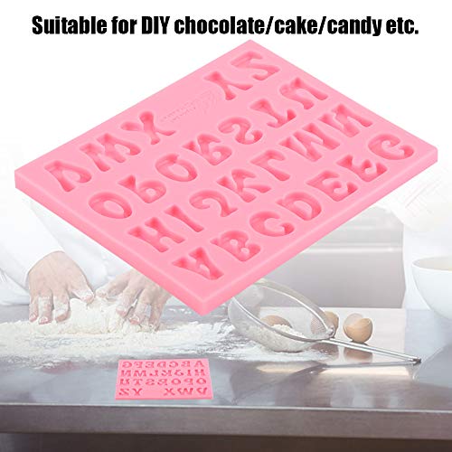 Molde de 26 letras, bandeja de silicone para decoração de chocolate, ferramenta de molde faça você m