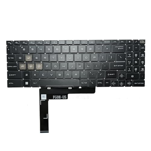 Clavier rechange MSI Katana 15 MS-1585 Pulse 17 Cyborg 15 rétroéclairé