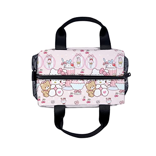 Light Pink Insulated Lunch Bag Portable Lunch Container For Men Women Adult Work Outdoor Camping #TOP4