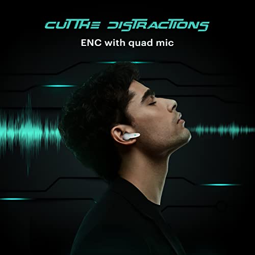 Noise Buds VS402 in-Ear Truly Wireless Earbuds with 50H of Playtime, Low Latency, Quad Mic with ENC, Instacharge(10 min=120 min),10mm Driver, BT v5.3, Breathing LED Lights (Neon White) - Image 7