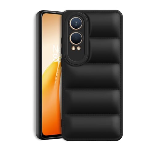 Image of Amazon Brand - Solimo Puffer Case Camera Protection Soft Back Cover for OnePlus CE 4 Lite - Black