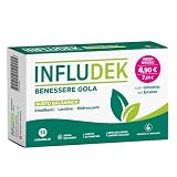 CHEMIST’S RESEARCH INFLUDEK BENESSERE GOLA | 30 Caramelle Orosolubili Gusto Balsamico per le Vie Respiratorie e Mantenimento Tono Vocale | Senza Zucchero