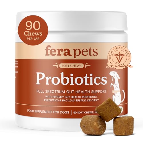 Fera Pets Probiotics for Dogs with Prebiotics & Postbiotics 90 Chews
