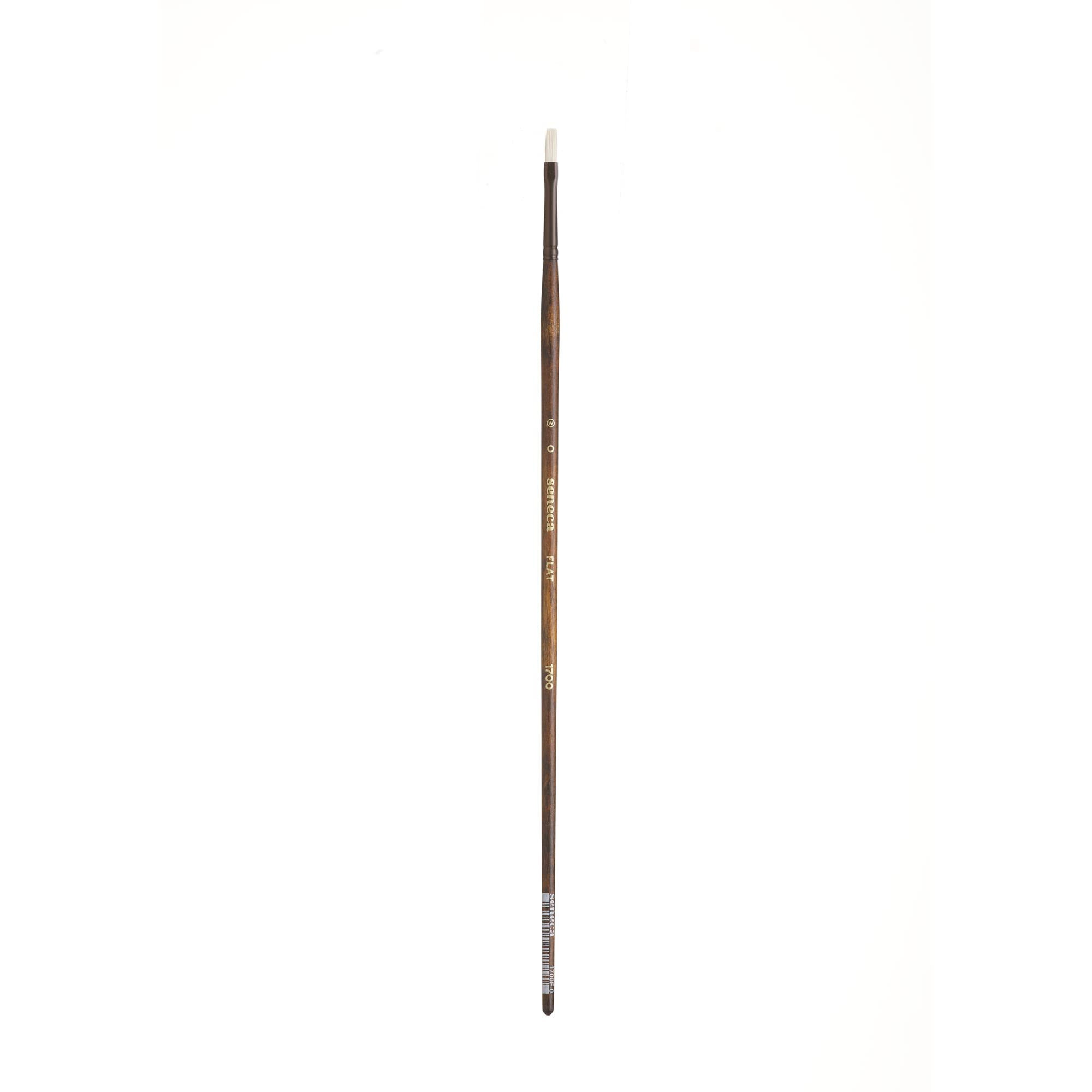 Seneca - Pennelli da artista Willow Wolfe, pennello professionale con setole sintetiche per acrilico, olio e olio miscelabile con acqua, serie 1700, 0 piatti
