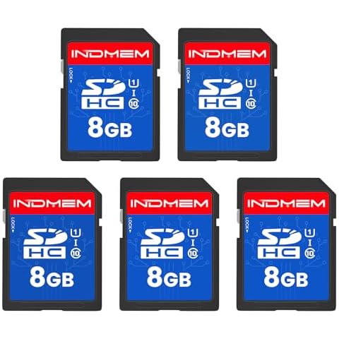 INDMEM Cartes mémoire SD 8 Go Cover