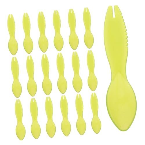 VILLCASE 20 piezas de Kiwi de Multiusos Pelador y Cuchara Excavadora para Frutas Melón Limón Utensilios Cocina Prácticos