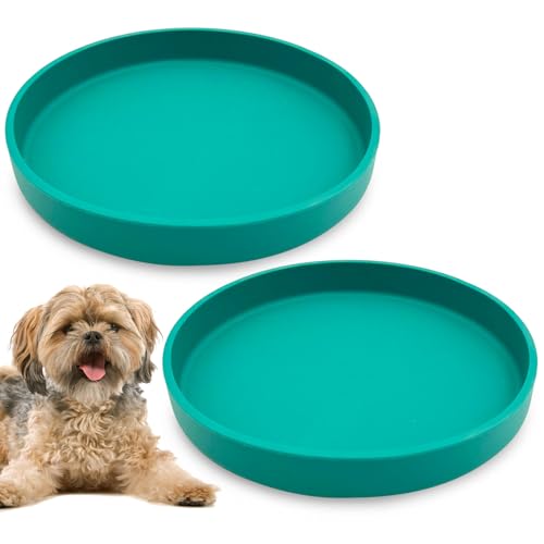 Apatal Silicone Dog Bowl Shallow Cat Food Bowls 7