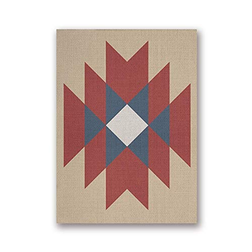 Lienzo de arte occidental boho poster para pared de salon rectangular 40x60 3