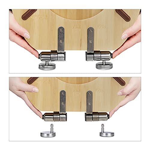 Relaxdays Tavoletta WC con Chiusura Ammortizzata