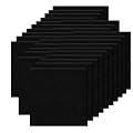Orgthin 30Pcs Carpet Tiles Peel and Stick, Self Adhesive Carpet Floor Tile 12” x 12”, Black Soft Padded Flooring Sticker, Home Decor for Bedroom Living Room Office, 30 sq ft per Box