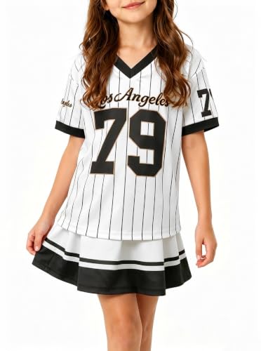 Image of LUKYCILD Baby Girls Summer Clothes Casual Clothing Suit Short Sleeve Striped T-Shirt +Pants