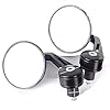 SGTB Bar End Rear View Round Bar Grip Edge Mirror for RE Bullet 350 500 Bajaj Pulsar 150 180 200 Ns Scooty and Bikes- Set of 2