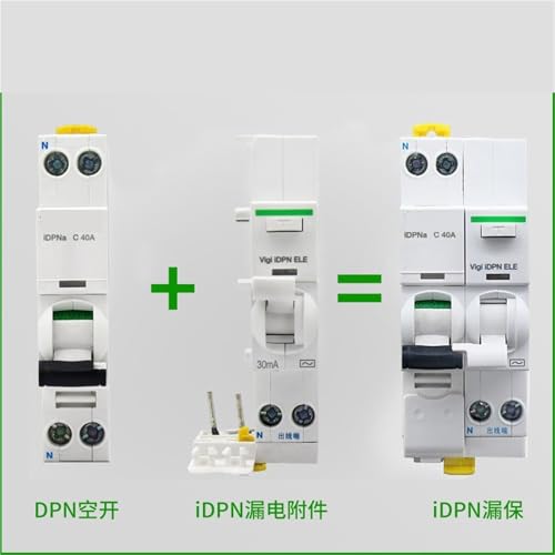 Disjoncteur 1P+N C32A avec interrupteur différentiel bloc de fuite
