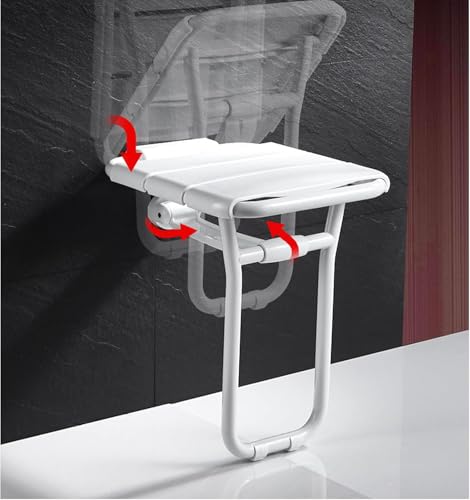 Tabouret de siège de douches haut de gamme mural rabattable avec pieds