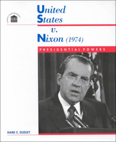 United States vs. Nixon 080503658X Book Cover
