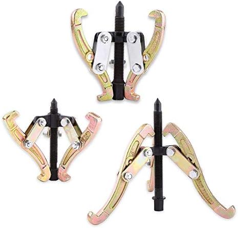 VEPEN 3 Jaws Puller Heavy Duty, 3inch 4inch 6inch Hub Bearing Puller Set, Car Van Wheel Gear Pulleys Remover Kit Tool for Slide Gears, Pulleys and Flywheels