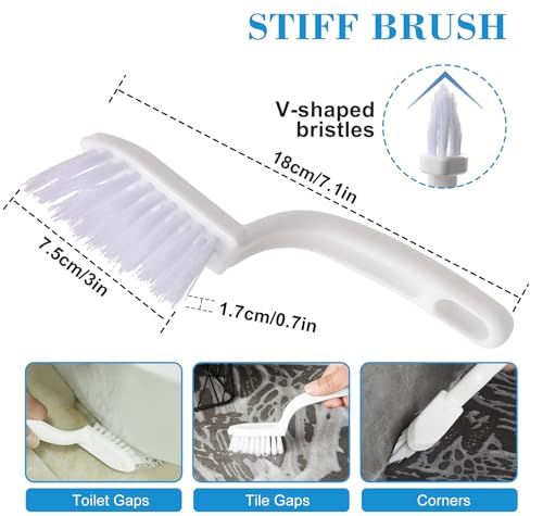 10 Pièces Brosse de Nettoyage des Interstices, Brosse Joint Carrelage – vue 3
