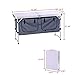 CampLand Outdoor Folding CampingTable with Aluminum Lightweight Height Adjustable with Storage Organizer Picnic Table for BBQ, Party, Camping (White)