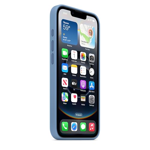 Image of Apple iPhone 16e Silicone Case - Winter Blue ​​​​​​​