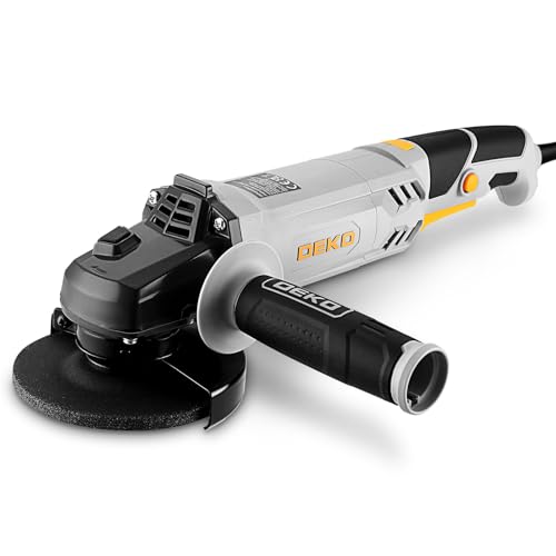 Angle Grinder Power Tool: DEKOPRO 115mm 900W Corded Electric Angle Grinder for Cutting Polishing and Grinding Long Handles
