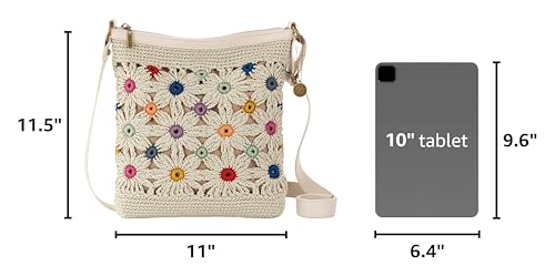 Image of The Sak Lucia Crossbody Bag in Crochet, Convertible Purse with Adjustable Shoulder Strap