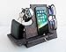 Personalized Docking Station Nightstand Organizer Accessories Essentials Holder Smartphone Support Phone Stand, 5th Traditional for Husband for Men (Slate Grey)