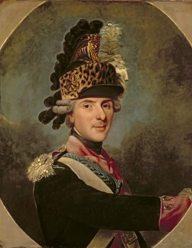 Peinture poster abstraite le Dauphin d'Alexandre Roslin tableau mural 60x90cm