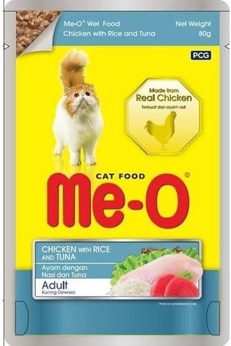 Me-O Tavuk ile Pirinç Ve Ton Balıklı, 80 gr