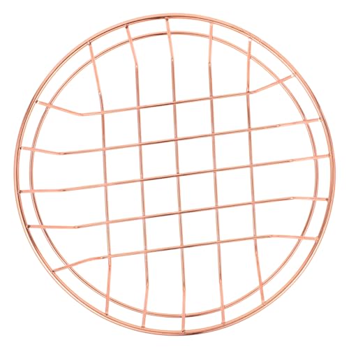 HOLIDYOYO Snack Wire Basket for French Fries Fruits Sturdy Storage Container with Hollowed Design for Freshness Elegant Fast Food Basket for Home Dining Table