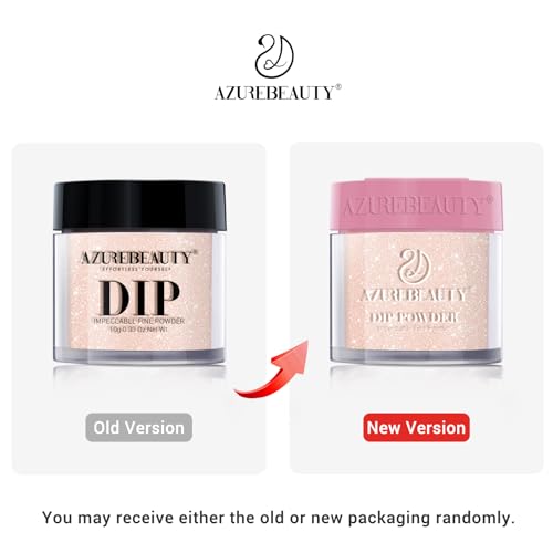 AZUREBEAUTY Kit Inicial para Unhas Em Pó de Imersão Berry Red Milky White Silver Glitter, Conjunto d