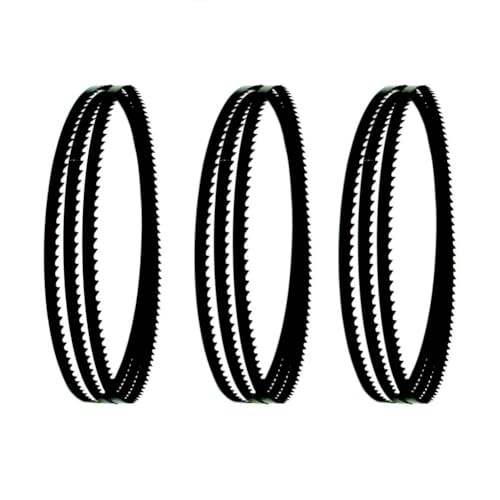 Lames de scie à ruban pour bois | Lot de 3 pièces en 1575 x 6.35 mm