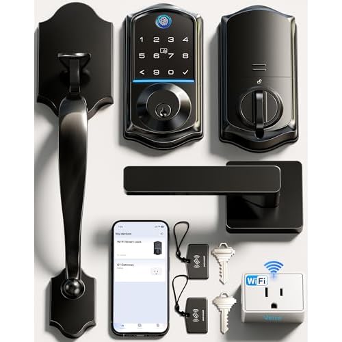 Veise VE017G-H Wi-Fi Fingerprint Front Door Lock Set
