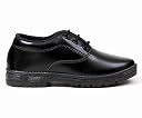 FEETLEX School Shoes for Boys and Girls, Black Leather, Lace-up Oxford Style, Durable Sole (Black, UK Footwear Size System, Big Kid, Numeric, Medium, 1) gallery image