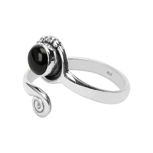 Miniatura 4 de Black Onyx Stone Toe Ring 925 Sterling Silver Feet Body Jewellery Handame Toe Ring Gemstone Adjustable Toering For Girls Women Gift Jewellery