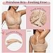 Luckfire Lace Minimizer Wireless Bralette Bra Soft Comfy Front Close,Full Coverage T-Shirt Bras Thin Padded No Underwire Yellowish Brown